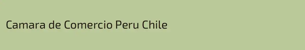 Camara de Comercio Peru Chile